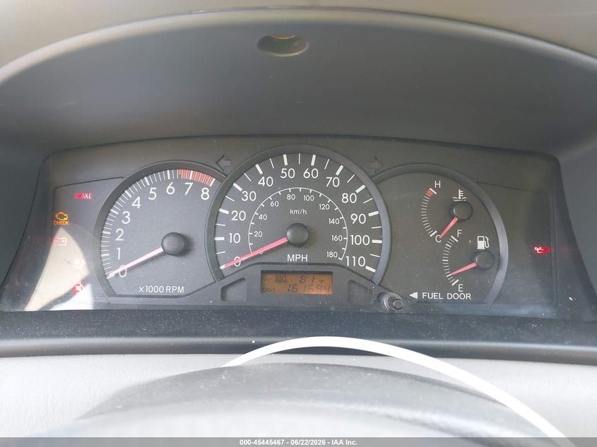 2005 Toyota Corolla VIN JTDBR32E450056359 IAAI salvage auction — NORMAL WEAR, Clear (Maryland), sold $875 on 2026-07-07 (photo 7)