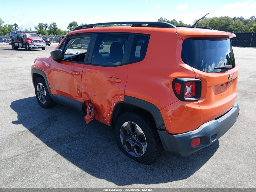 2016 Jeep Renegade VIN ZACCJAAT2GPD42708 IAAI salvage auction — SIDE, Salvage (South Carolina), sold $1,150 on 2026-07-19 (photo 3)