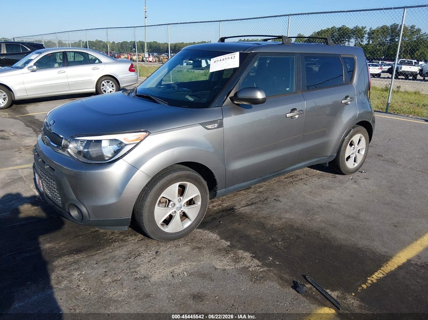 2014 Kia Soul VIN KNDJN2A28E7052654 IAAI salvage auction — NORMAL WEAR, Clear (South Carolina), sold $375 on 2026-07-22 (photo 2)