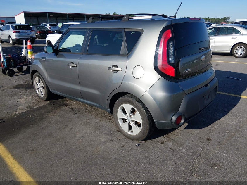 2014 Kia Soul VIN KNDJN2A28E7052654 IAAI salvage auction — NORMAL WEAR, Clear (South Carolina), sold $375 on 2026-07-22 (photo 3)