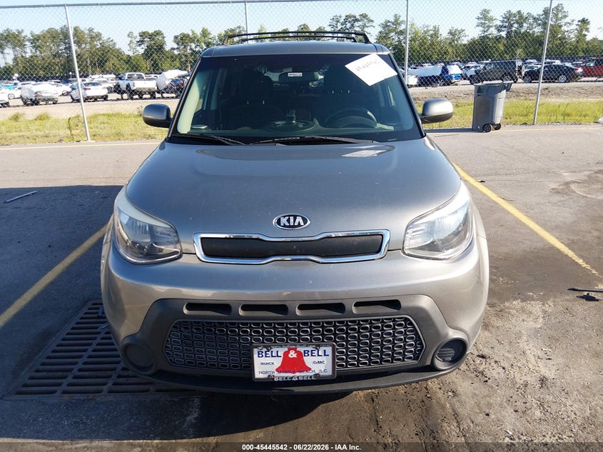 2014 Kia Soul VIN KNDJN2A28E7052654 IAAI salvage auction — NORMAL WEAR, Clear (South Carolina), sold $375 on 2026-07-22 (photo 6)