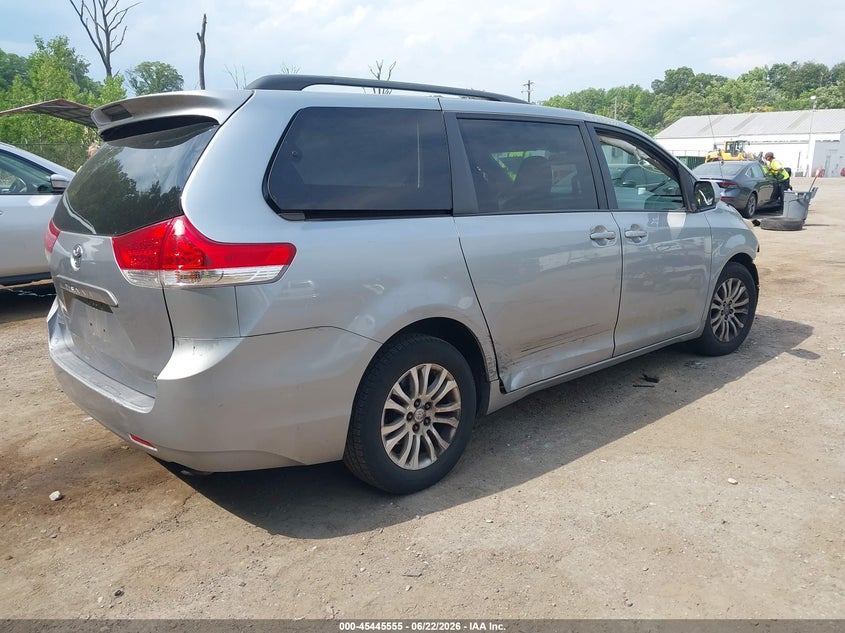 2011 Toyota Sienna VIN 5TDYK3DC0BS106631 IAAI salvage auction — LEFT & RIGHT, Salvage - Greater Than 75% (Maryland), sold $1,000 on 2026-07-28 (photo 4)