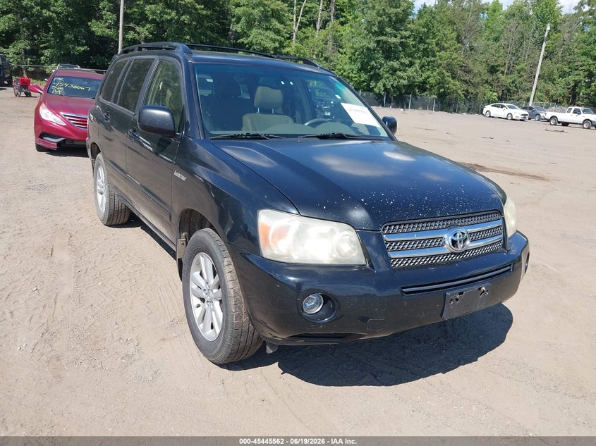 2006 Toyota Highlander hybrid VIN JTEDW21A760006658 IAAI salvage auction — NORMAL WEAR, Clear (Maryland), sold $825 on 2026-07-15 (photo 1)