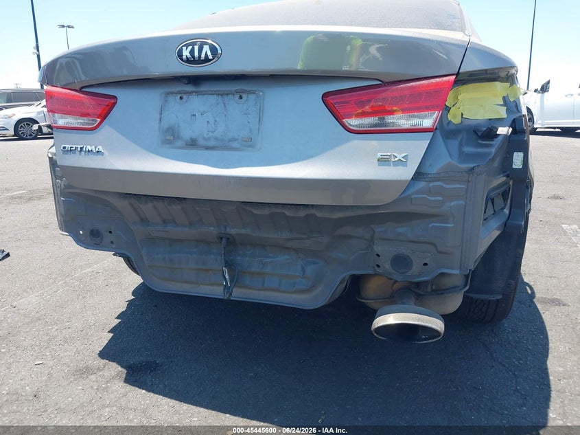 2016 Kia Optima VIN 5XXGU4L38GG018187 IAAI salvage auction — REAR END, Salvage Title, sold $2,250 on 2026-07-10 (photo 6)