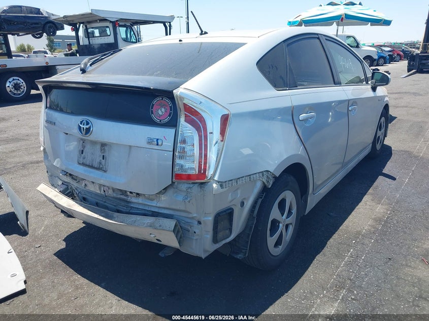 2014 Toyota Prius VIN JTDKN3DU7E0394404 IAAI salvage auction — REAR END, Wait Title, sold $1,700 on 2026-08-16 (photo 4)
