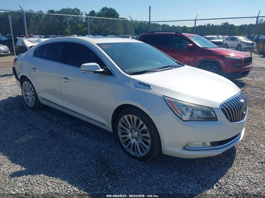 2014 Buick Lacrosse VIN 1G4GF5G36EF221600 IAAI salvage auction — REAR END, Salvage Title, sold $1,100 on 2026-07-29 (photo 1)