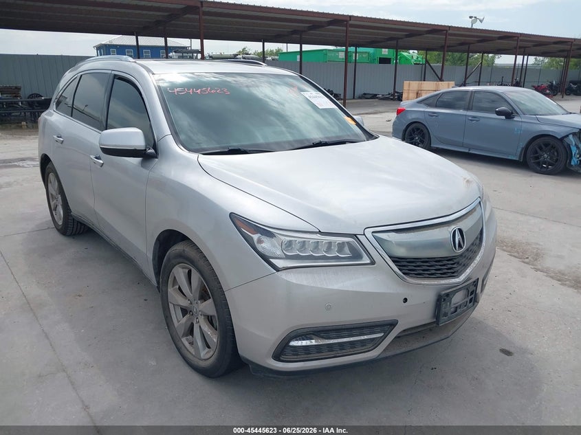 2014 Acura Mdx VIN 5FRYD4H82EB033159 IAAI salvage auction — WATER/FLOOD, Salvage (Texas), sold $1,300 on 2026-07-31 (photo 1)