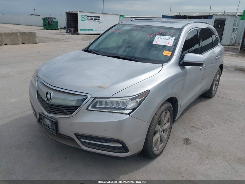 2014 Acura Mdx VIN 5FRYD4H82EB033159 IAAI salvage auction — WATER/FLOOD, Salvage (Texas), sold $1,300 on 2026-07-31 (photo 2)