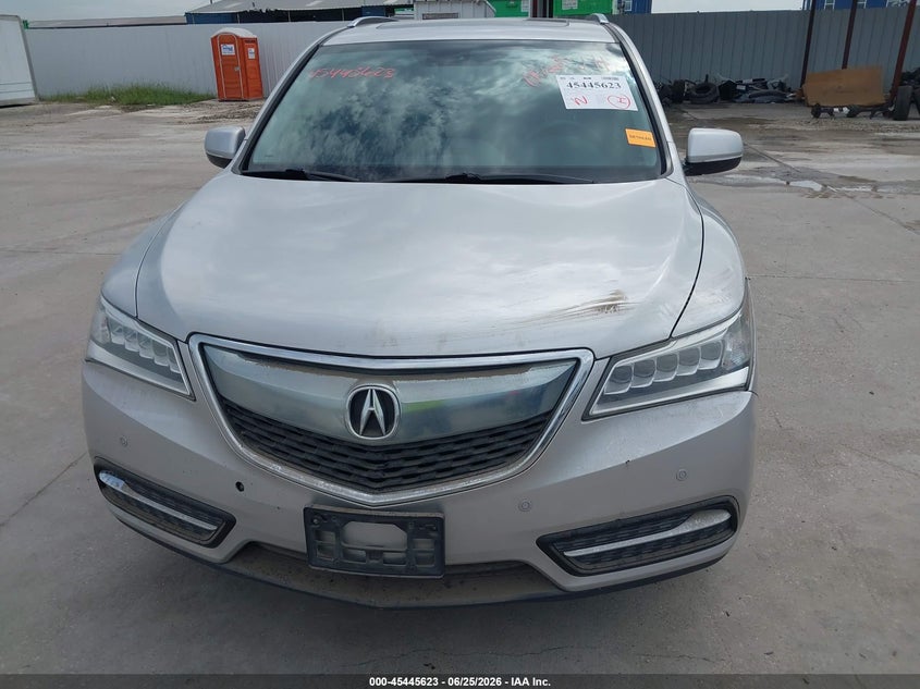 2014 Acura Mdx VIN 5FRYD4H82EB033159 IAAI salvage auction — WATER/FLOOD, Salvage (Texas), sold $1,300 on 2026-07-31 (photo 6)