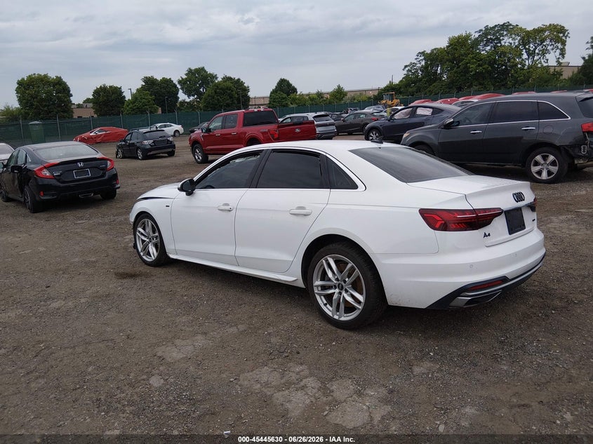 2023 Audi A4 VIN WAUEAAF46PN011100 IAAI salvage auction — FRONT END, Salvage (Pennsylvania), sold $875 on 2026-07-24 (photo 3)