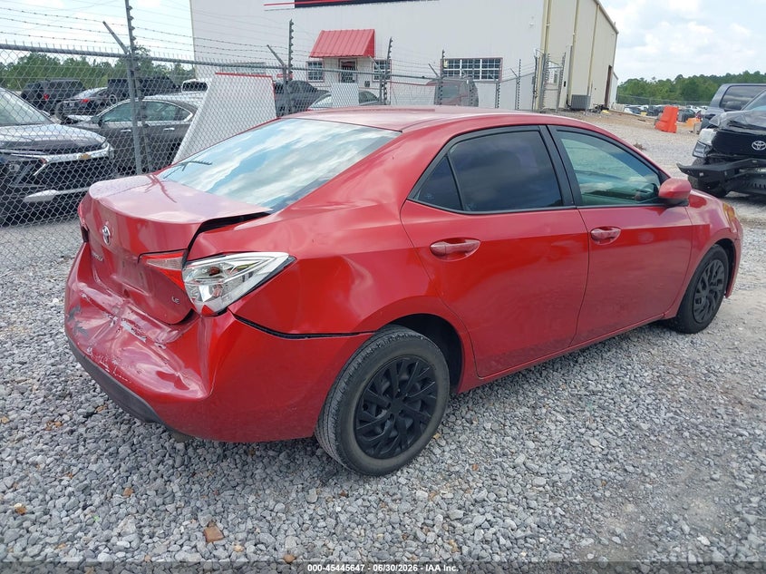 2015 Toyota Corolla VIN 5YFBURHE5FP306711 IAAI salvage auction — REAR END, Salvage (Mississippi), sold $2,500 on 2026-08-01 (photo 4)