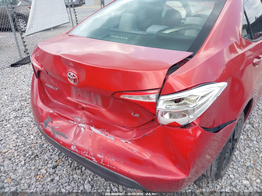 2015 Toyota Corolla VIN 5YFBURHE5FP306711 IAAI salvage auction — REAR END, Salvage (Mississippi), sold $2,500 on 2026-08-01 (photo 6)