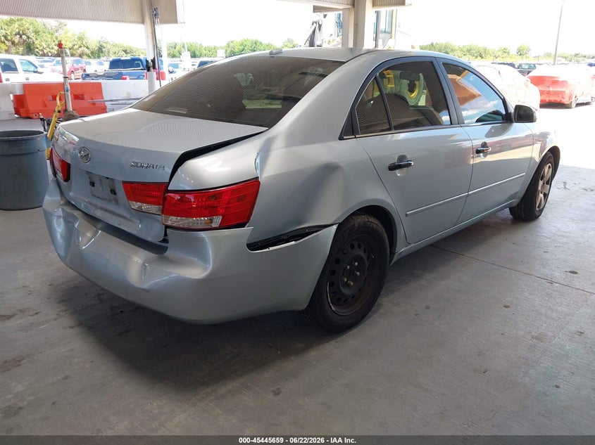 2007 Hyundai Sonata VIN 5NPET46C37H258077 IAAI salvage auction — REAR END, Rebuildable (Florida), sold $925 on 2026-07-12 (photo 4)
