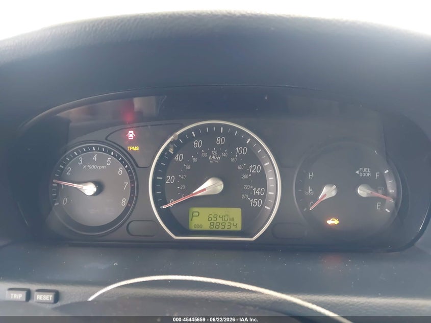 2007 Hyundai Sonata VIN 5NPET46C37H258077 IAAI salvage auction — REAR END, Rebuildable (Florida), sold $925 on 2026-07-12 (photo 7)