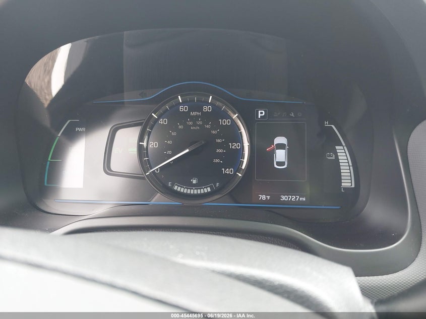 2019 Hyundai Ioniq hybrid VIN KMHC65LC2KU108013 IAAI salvage auction — NORMAL WEAR, Sf97 (California), sold $5,600 on 2026-07-28 (photo 7)