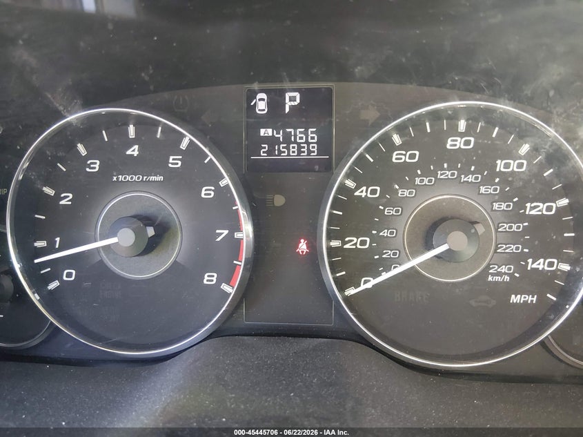 2012 Subaru Outback VIN 4S4BRCKC2C3259806 IAAI salvage auction — NORMAL WEAR, Clear - Dealer Only (California), sold $600 on 2026-07-24 (photo 7)