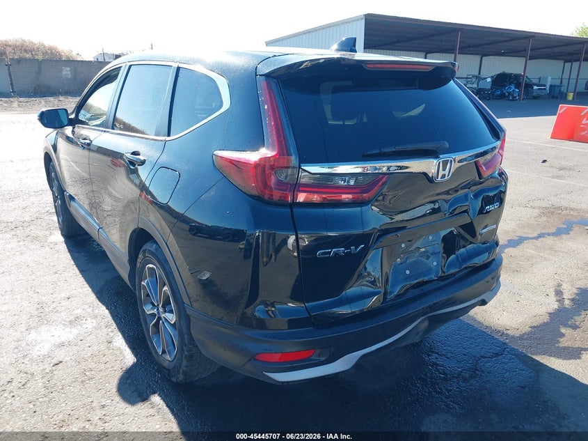 2021 Honda Cr-v VIN 7FART6H5XME018535 IAAI salvage auction — REAR END, Salvage (California), sold $12,200 on 2026-07-15 (photo 3)
