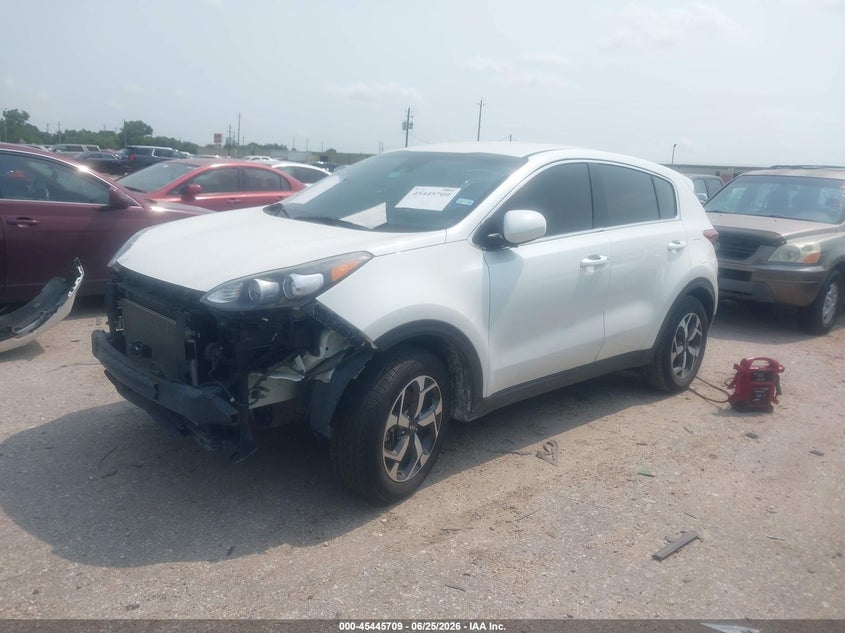 2021 Kia Sportage VIN KNDPM3AC8M7935521 IAAI salvage auction — FRONT END, Salvage (Texas), sold $2,750 on 2026-07-22 (photo 2)