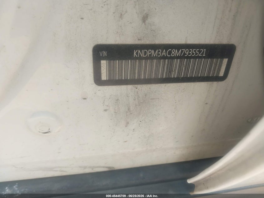 2021 Kia Sportage VIN KNDPM3AC8M7935521 IAAI salvage auction — FRONT END, Salvage (Texas), sold $2,750 on 2026-07-22 (photo 9)