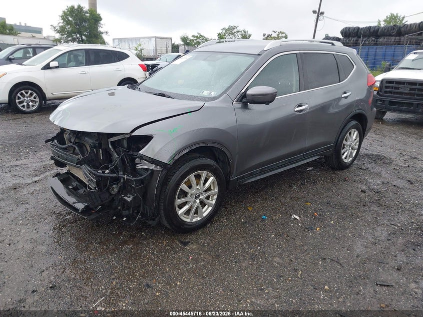 2017 Nissan Rogue VIN KNMAT2MV4HP505670 IAAI salvage auction — FRONT END, Salvage (Pennsylvania), sold $1,775 on 2026-07-10 (photo 2)