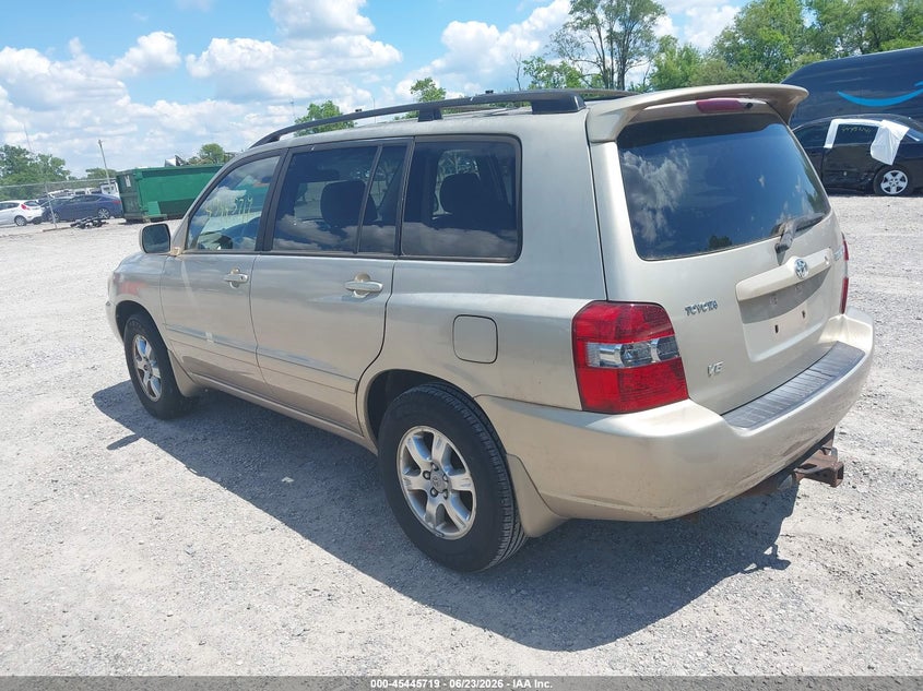 2007 Toyota Highlander VIN JTEGP21A070138365 IAAI salvage auction — NORMAL WEAR, Original (Ohio), sold $675 on 2026-07-14 (photo 3)