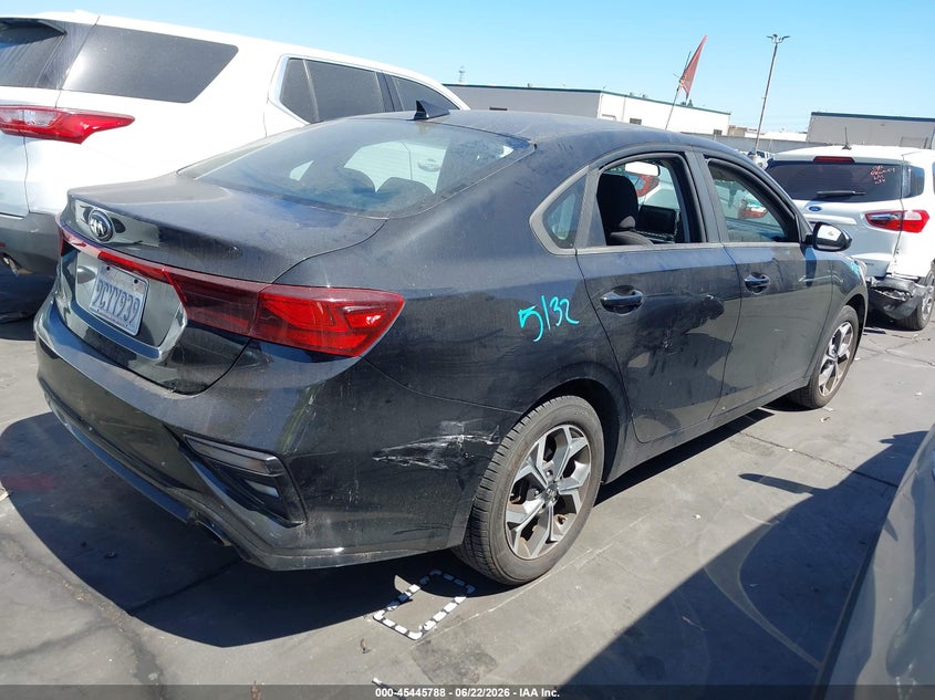 2019 Kia Forte VIN 3KPF24AD0KE091505 IAAI salvage auction — VANDALISM, Salvage Certificate (California), sold $2,150 on 2026-08-22 (photo 4)