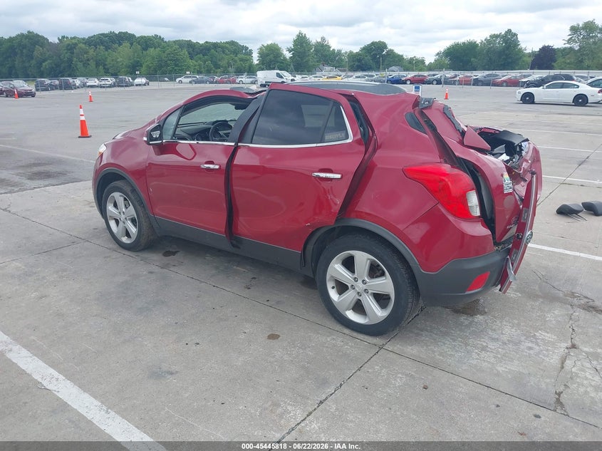 2015 Buick Encore VIN KL4CJFSB5FB268156 IAAI salvage auction — STORM DAMAGE, Salvage Title, sold $1,050 on 2026-07-31 (photo 3)
