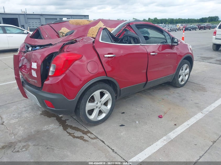 2015 Buick Encore VIN KL4CJFSB5FB268156 IAAI salvage auction — STORM DAMAGE, Salvage Title, sold $1,050 on 2026-07-31 (photo 4)