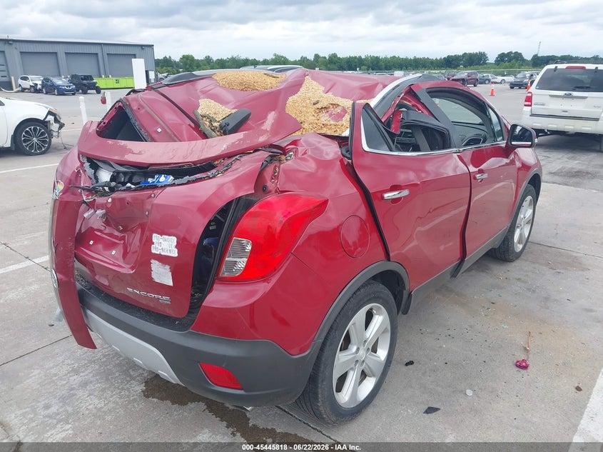 2015 Buick Encore VIN KL4CJFSB5FB268156 IAAI salvage auction — STORM DAMAGE, Salvage Title, sold $1,050 on 2026-07-31 (photo 6)