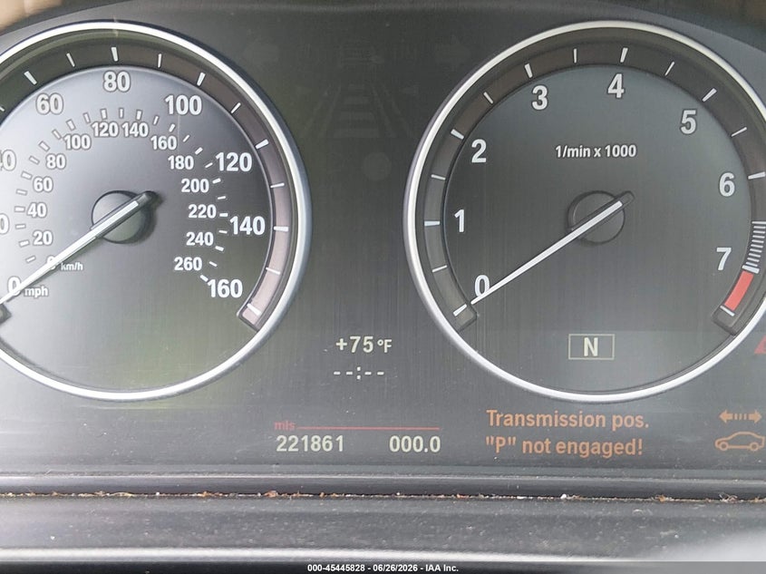 2012 BMW 5er VIN WBAXG5C56CDY28580 IAAI salvage auction — NORMAL WEAR, Clear-Dealer Only (Montana), sold $375 on 2026-07-29 (photo 7)