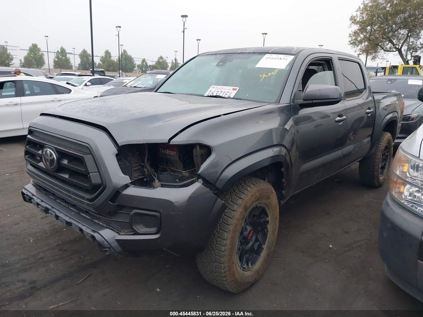 2020 Toyota Tacoma VIN 3TMCZ5AN1LM365881 IAAI salvage auction — FRONT & REAR, Salvage Certificate (California), sold $14,400 on 2026-07-31 (photo 2)