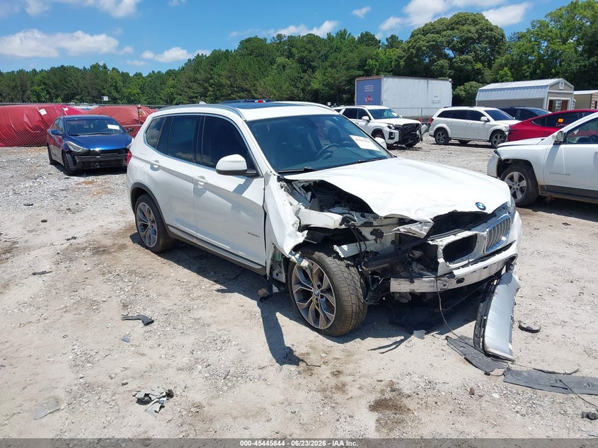 2016 BMW X3 VIN 5UXWY3C52G0N87354 IAAI salvage auction — FRONT END, Salvage Title, sold $25 on 2026-07-31 (photo 1)
