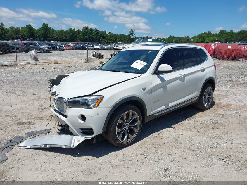2016 BMW X3 VIN 5UXWY3C52G0N87354 IAAI salvage auction — FRONT END, Salvage Title, sold $25 on 2026-07-31 (photo 2)
