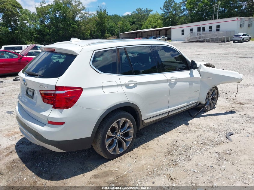 2016 BMW X3 VIN 5UXWY3C52G0N87354 IAAI salvage auction — FRONT END, Salvage Title, sold $25 on 2026-07-31 (photo 4)