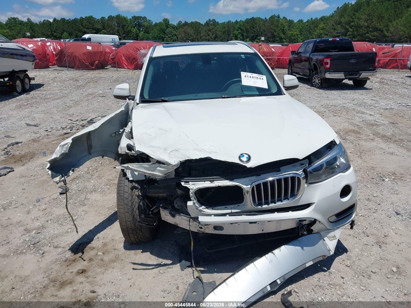 2016 BMW X3 VIN 5UXWY3C52G0N87354 IAAI salvage auction — FRONT END, Salvage Title, sold $25 on 2026-07-31 (photo 6)