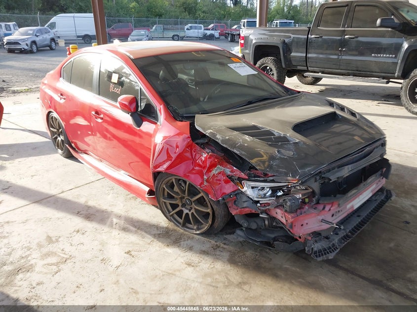 2018 Subaru Wrx VIN JF1VA1H67J9839535 IAAI salvage auction — BIOHAZARD/CHEMICAL, Bill Of Sale (Washington), sold $2,450 on 2026-07-11 (photo 1)