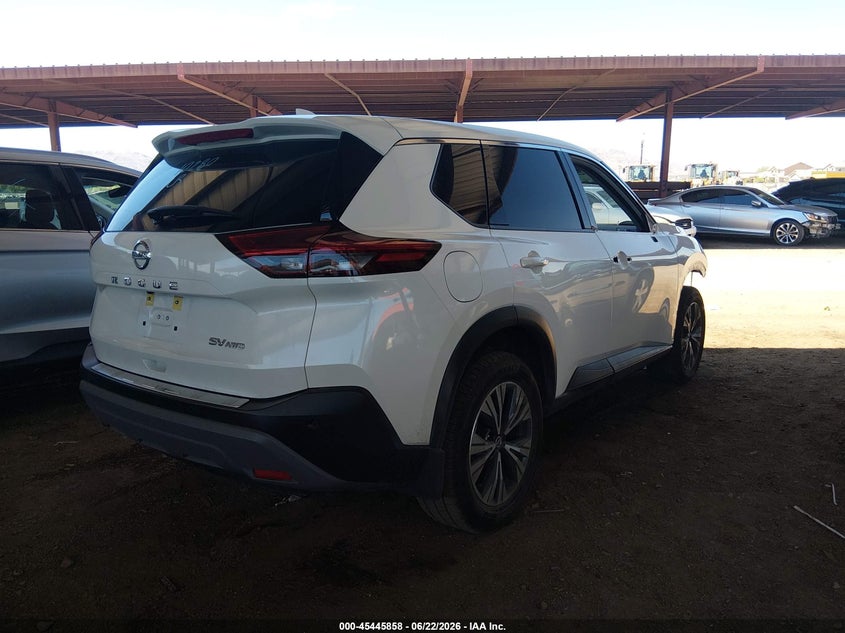 2021 Nissan Rogue VIN JN8AT3BB0MW229605 IAAI salvage auction — FRONT END, Salvage Title, sold $6,100 on 2026-07-28 (photo 4)