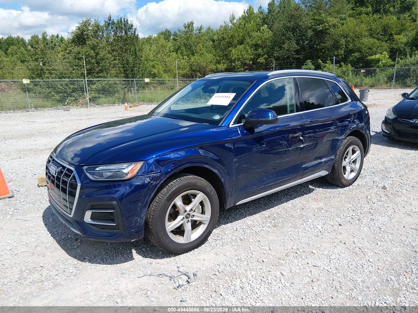 2021 Audi Q5 VIN WA1AAAFY7M2027124 IAAI salvage auction — LEFT SIDE, Salvage (Alabama), sold $6,100 on 2026-07-20 (photo 2)