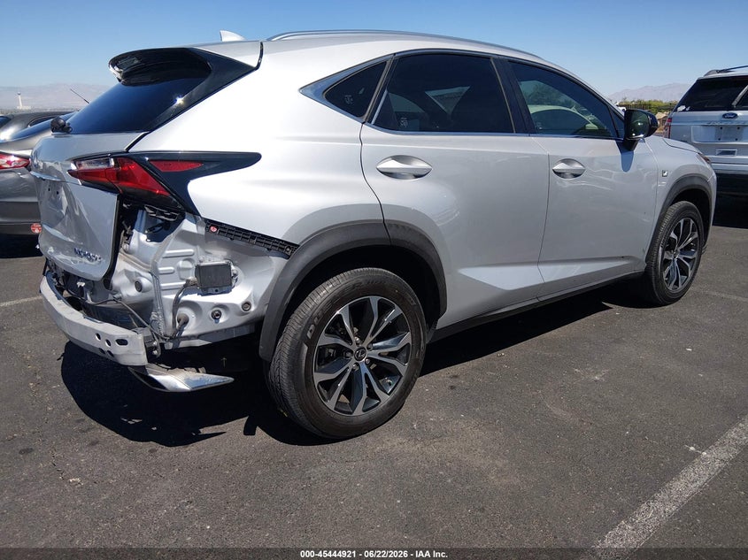 2015 Lexus Nx VIN JTJBARBZ9F2011904 IAAI salvage auction — REAR END, Salvage Title, sold $8,300 on 2026-07-24 (photo 4)