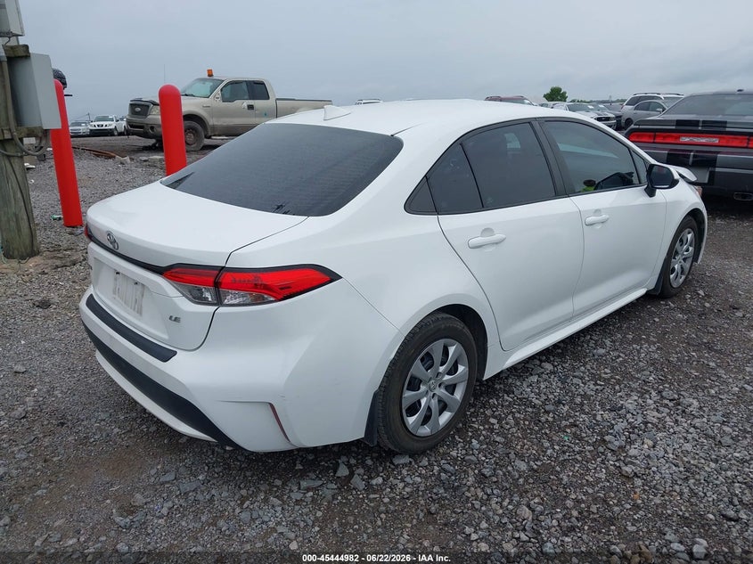 2021 Toyota Corolla VIN 5YFEPMAE9MP162403 IAAI salvage auction — LEFT FRONT, Salvage Title, sold $3,550 on 2026-07-31 (photo 4)