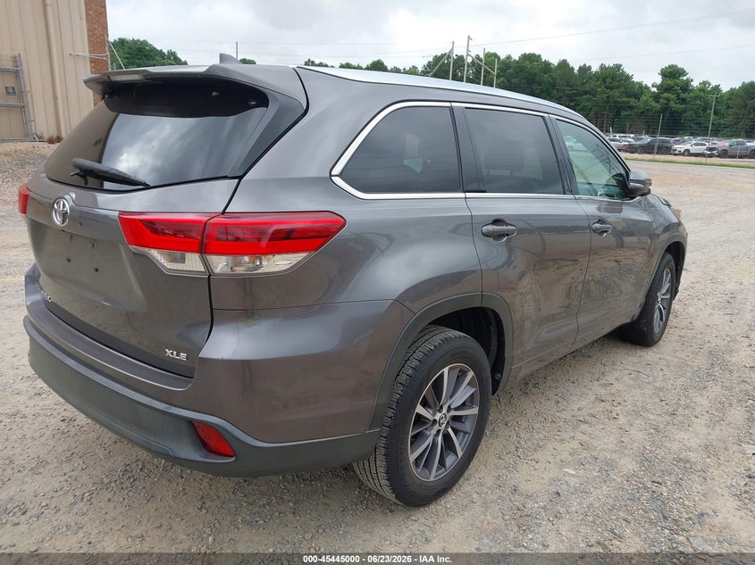 2018 Toyota Highlander VIN 5TDKZRFH7JS544235 IAAI salvage auction — FRONT END, Salvage Title, sold $6,100 on 2026-07-27 (photo 4)