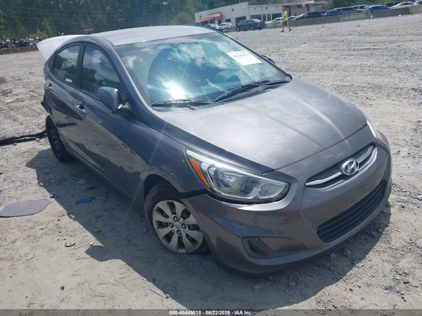 2017 Hyundai Accent VIN KMHCT4AE8HU315120 IAAI salvage auction — FRONT & REAR, Salvage (Georgia), sold $375 on 2026-07-28 (photo 1)