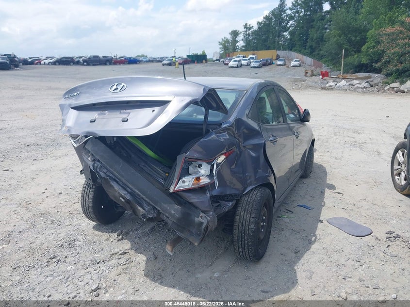 2017 Hyundai Accent VIN KMHCT4AE8HU315120 IAAI salvage auction — FRONT & REAR, Salvage (Georgia), sold $375 on 2026-07-28 (photo 4)