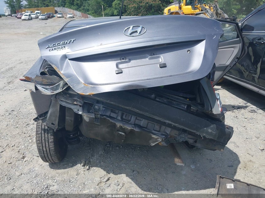 2017 Hyundai Accent VIN KMHCT4AE8HU315120 IAAI salvage auction — FRONT & REAR, Salvage (Georgia), sold $375 on 2026-07-28 (photo 6)