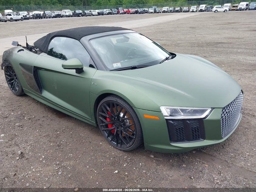 2017 Audi R8 VIN WUAVACFX6H7904529 IAAI salvage auction — REAR END, Wait Title, sold $26,550 on 2026-09-11 (photo 1)