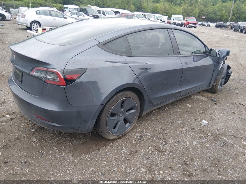 2023 Tesla Model 3 VIN 5YJ3E1EA3PF580829 IAAI salvage auction — FRONT END, Salvage Title, sold $7,900 on 2026-08-21 (photo 4)