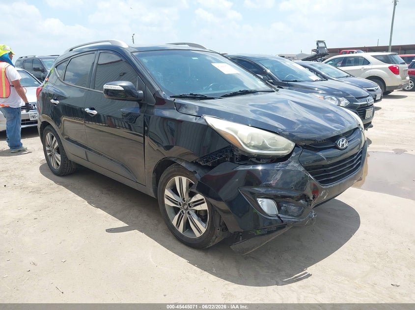 2015 Hyundai Tucson VIN KM8JU3AG9FU116980 IAAI salvage auction — FRONT END, Salvage Title, sold $475 on 2026-07-28 (photo 1)