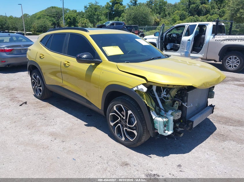 2024 Chevrolet Trax VIN KL77LJE25RC096299 IAAI salvage auction — FRONT & REAR, Rebuildable (Florida), sold $7,675 on 2026-07-24 (photo 1)