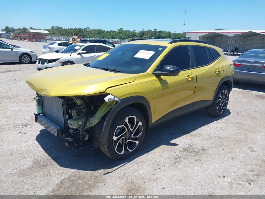 2024 Chevrolet Trax VIN KL77LJE25RC096299 IAAI salvage auction — FRONT & REAR, Rebuildable (Florida), sold $7,675 on 2026-07-24 (photo 2)