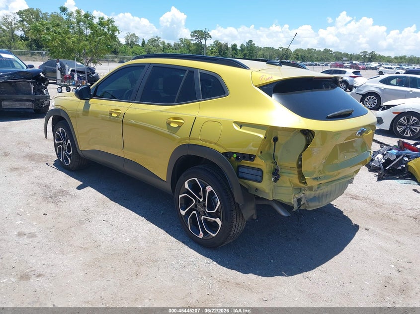 2024 Chevrolet Trax VIN KL77LJE25RC096299 IAAI salvage auction — FRONT & REAR, Rebuildable (Florida), sold $7,675 on 2026-07-24 (photo 3)